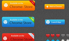 Vecto Apple and Chrome Buttons